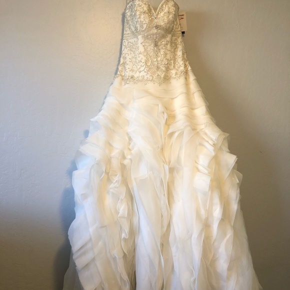 Maggie Sottero Dresses & Skirts - NWT Strapless Bridal Gown Wedding Dress SZ 10